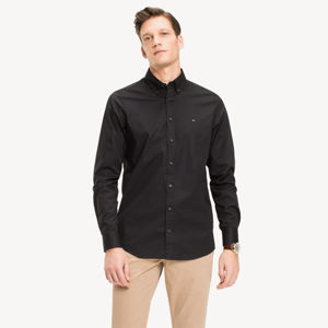 Tommy Hilfiger pánská černá košile - XL (083)